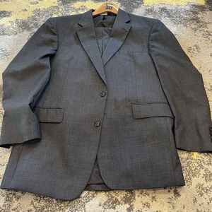 Jos. A Bank Pattern Suit black and gray